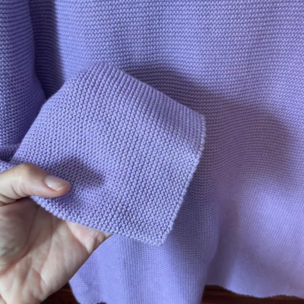 Uniqlo cotton blend knit sweater size M - Picture 5 of 7